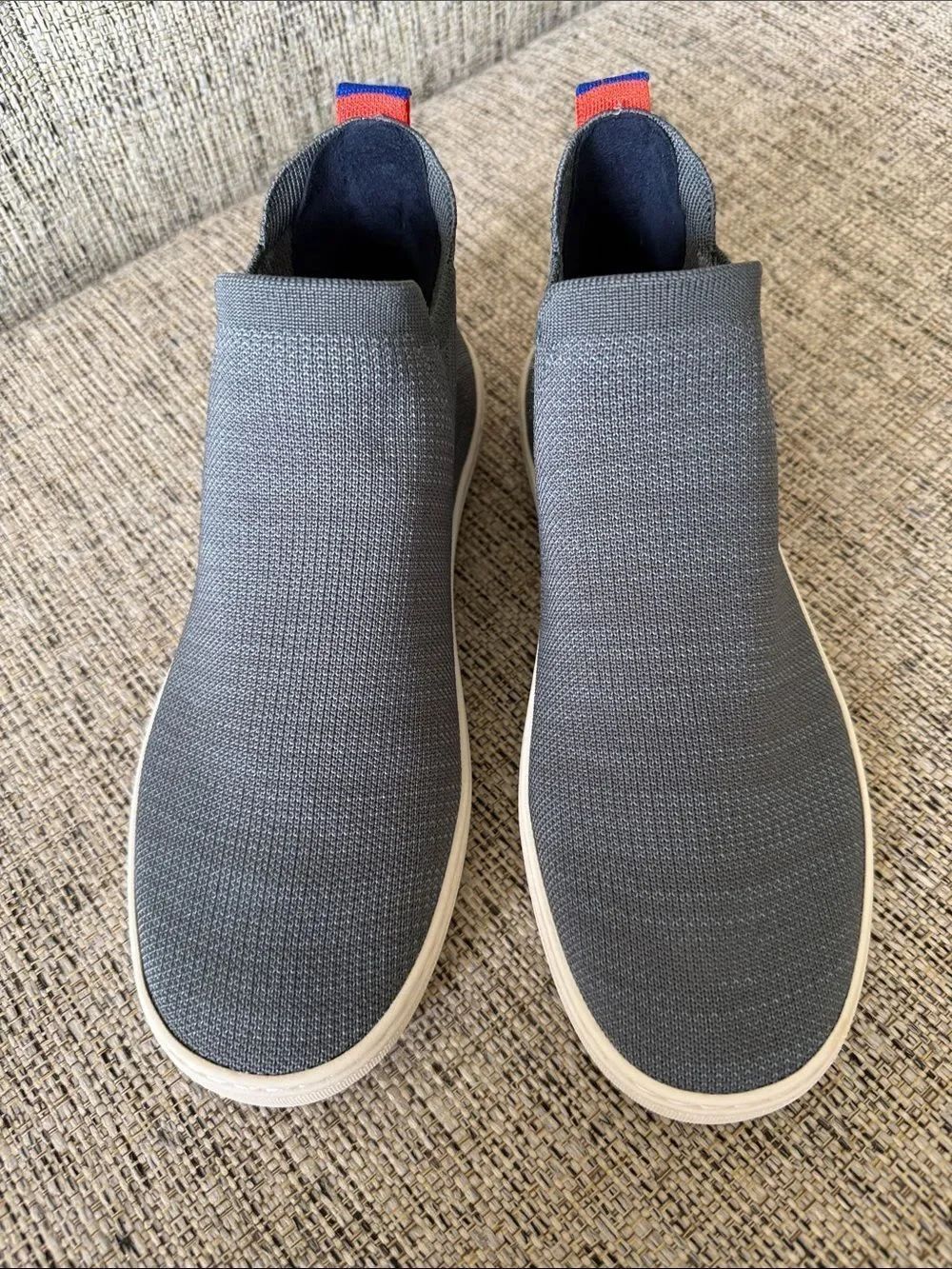 Rothy's The Chelsea Women's Slip On Ankle Boots Gray Knit